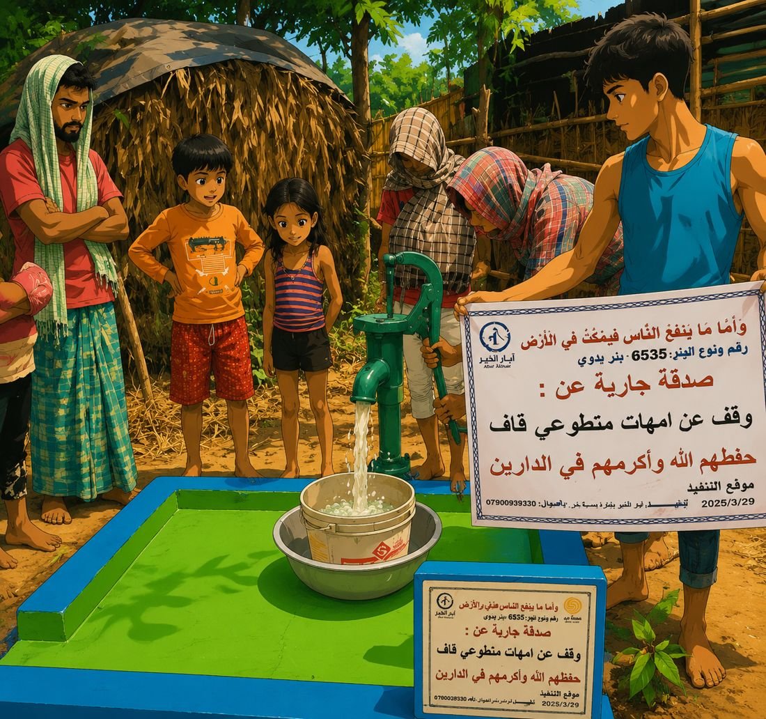 A water well endowed for our volunteers' mothers