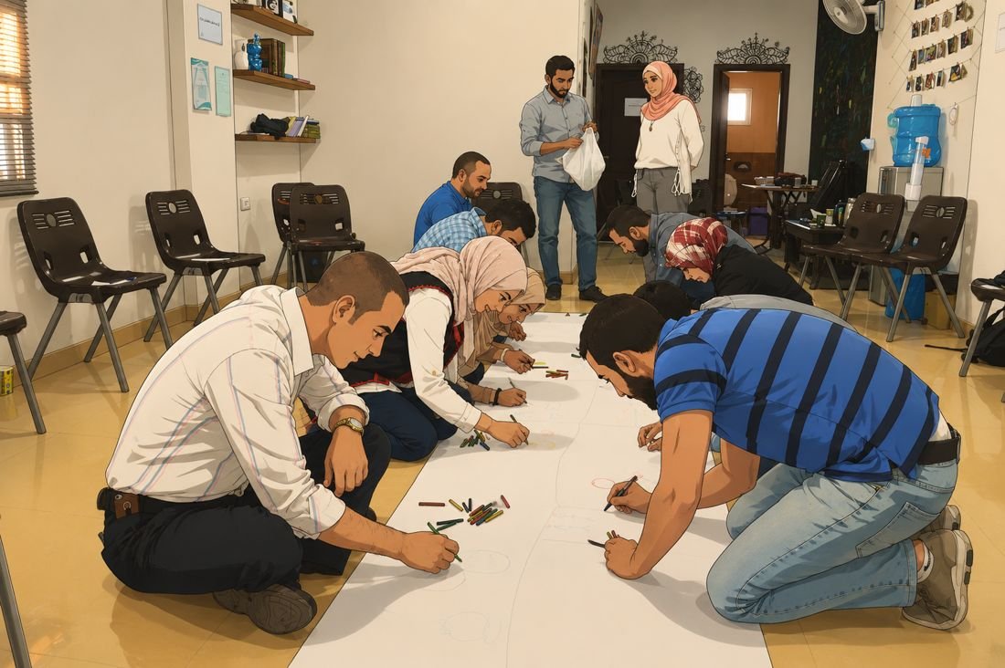 A training workshop for volunteers